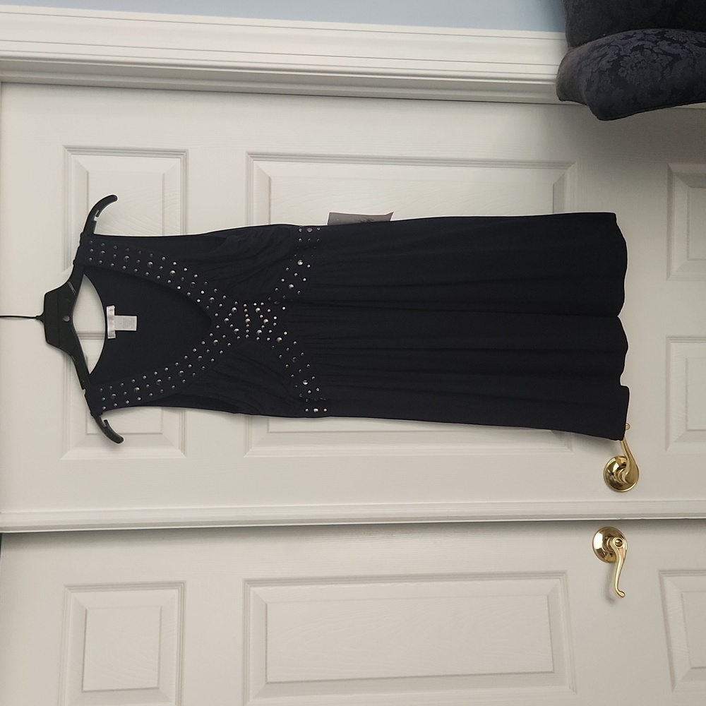 Navy Blue Sleeveless Dress